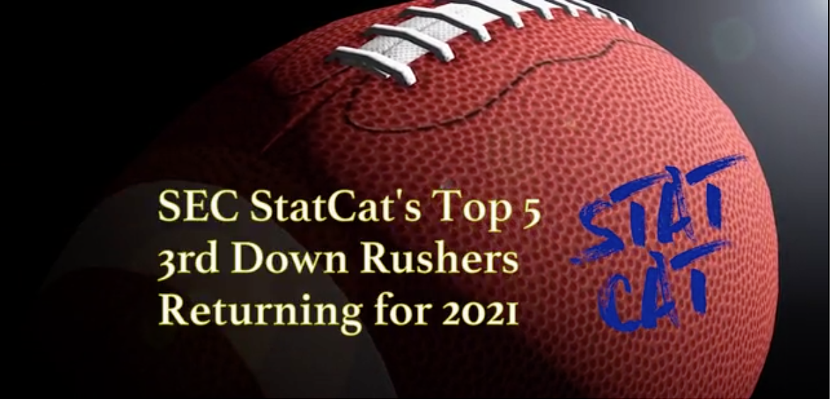 SEC StatCat's Top5 3rd Down Rushers for 2021