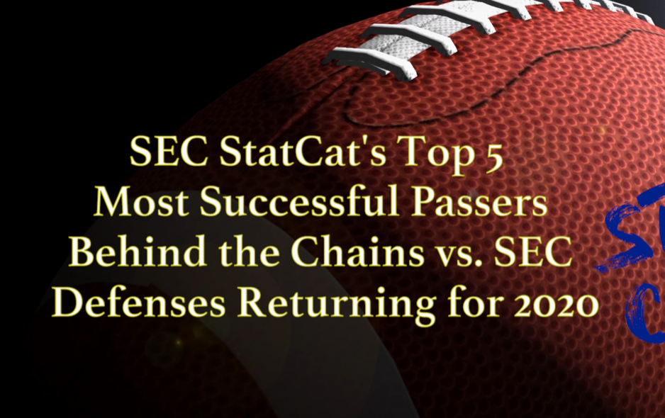 2020 Vision: SEC StatCat's Top5 Most Successful Passers Behind the Chains vs. SEC Defenses