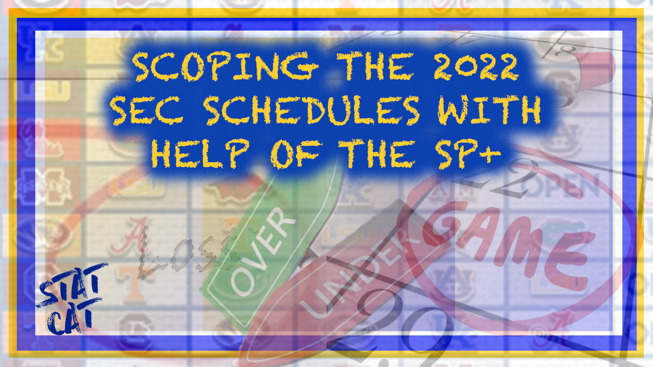 Scoping the 2022 SEC Schedule with help of the SP+