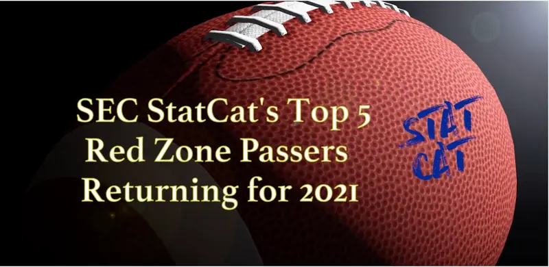 SEC StatCat's Top5 Red Zone Passers for 2021